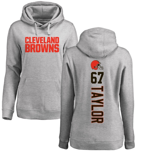 Alex Taylor Women's Cleveland Browns Ash Backer Pullover Hoodie - Pro ...