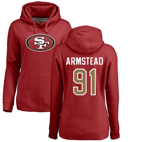 Arik Armstead Women's San Francisco 49ers Red Any Name & Number ...