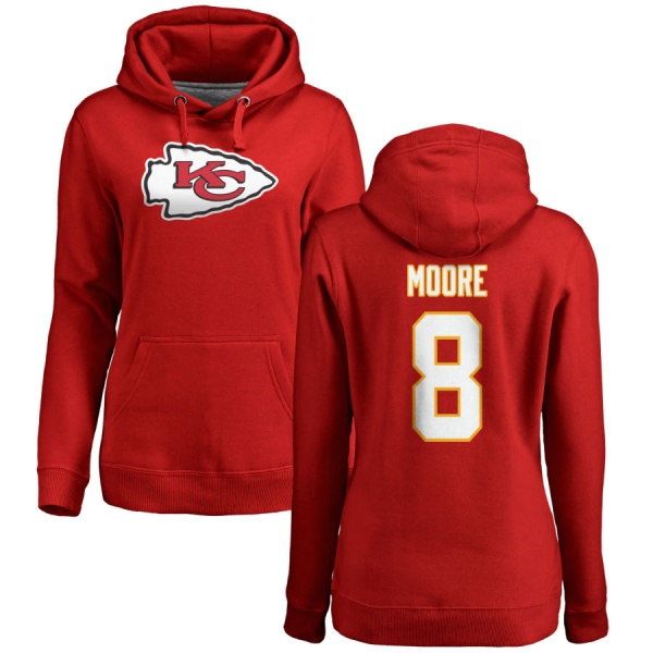 Matt Moore Women's Kansas City Chiefs Red Any Name & Number Pullover ...